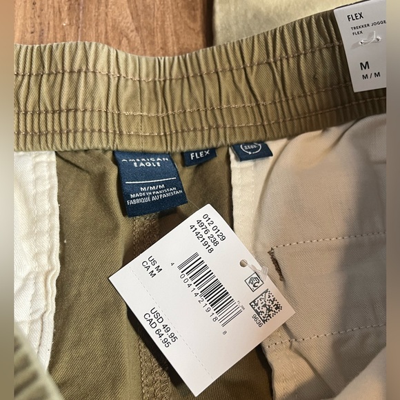 American Eagle Mens Casual Pants Trekker Jogger Flex Set of 2 - Gray & Tan - Picture 10 of 10